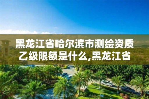 黑龍江省哈爾濱市測繪資質乙級限額是什么,黑龍江省測繪資質延期通知