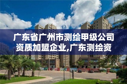 廣東省廣州市測繪甲級公司資質加盟企業,廣東測繪資質標準