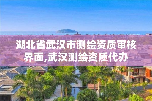 湖北省武漢市測繪資質(zhì)審核界面,武漢測繪資質(zhì)代辦