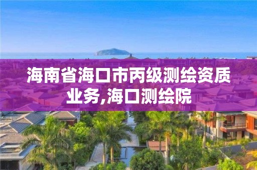 海南省海口市丙級測繪資質(zhì)業(yè)務,海口測繪院