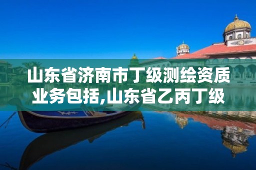 山東省濟南市丁級測繪資質業務包括,山東省乙丙丁級測繪資質專業標準