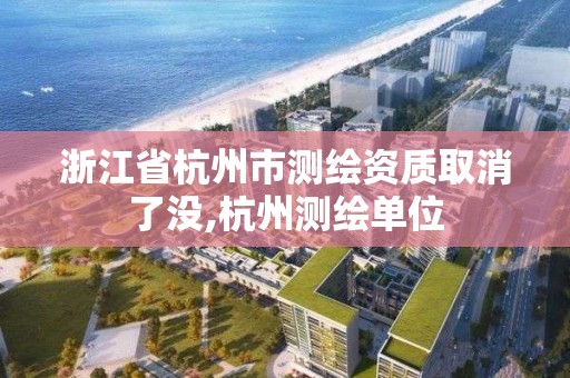 浙江省杭州市測繪資質取消了沒,杭州測繪單位