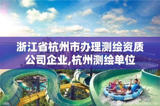 浙江省杭州市辦理測繪資質(zhì)公司企業(yè),杭州測繪單位