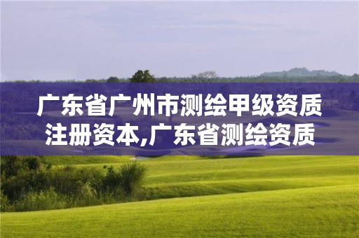 廣東省廣州市測繪甲級資質注冊資本,廣東省測繪資質單位名單。