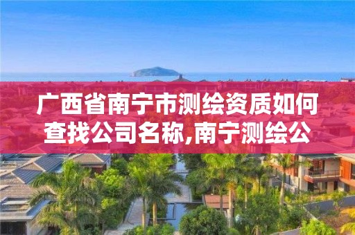 廣西省南寧市測(cè)繪資質(zhì)如何查找公司名稱,南寧測(cè)繪公司聯(lián)系電話。