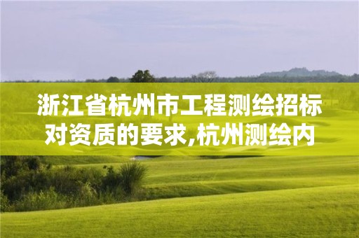 浙江省杭州市工程測繪招標對資質的要求,杭州測繪內業招聘信息2020。