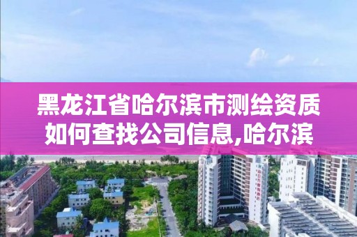 黑龍江省哈爾濱市測繪資質如何查找公司信息,哈爾濱測繪院地址。