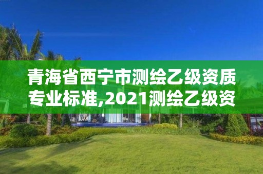 青海省西寧市測繪乙級資質專業標準,2021測繪乙級資質要求