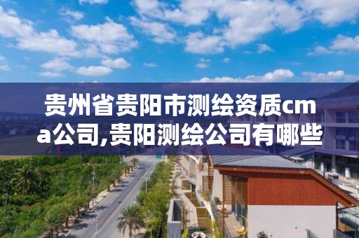 貴州省貴陽市測繪資質cma公司,貴陽測繪公司有哪些