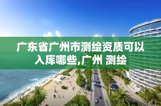 廣東省廣州市測繪資質可以入庫哪些,廣州 測繪