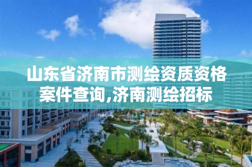 山東省濟南市測繪資質(zhì)資格案件查詢,濟南測繪招標(biāo)