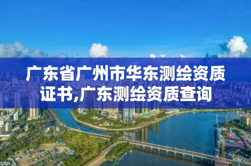 廣東省廣州市華東測繪資質(zhì)證書,廣東測繪資質(zhì)查詢