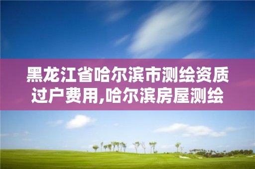 黑龍江省哈爾濱市測(cè)繪資質(zhì)過戶費(fèi)用,哈爾濱房屋測(cè)繪