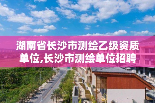 湖南省長沙市測繪乙級資質單位,長沙市測繪單位招聘