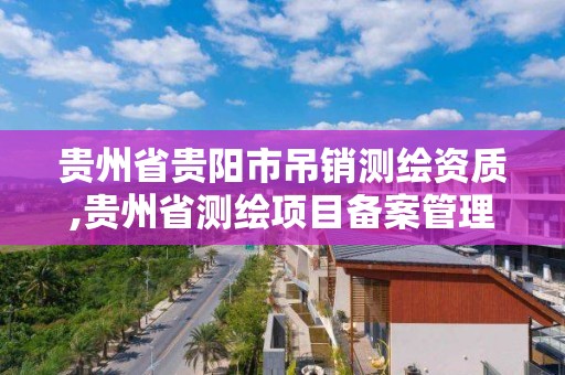 貴州省貴陽市吊銷測繪資質,貴州省測繪項目備案管理規定