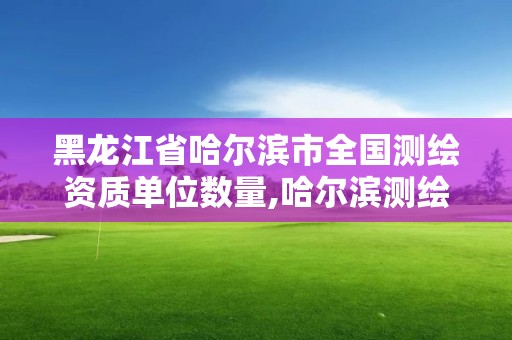 黑龍江省哈爾濱市全國測繪資質單位數量,哈爾濱測繪內業招聘信息