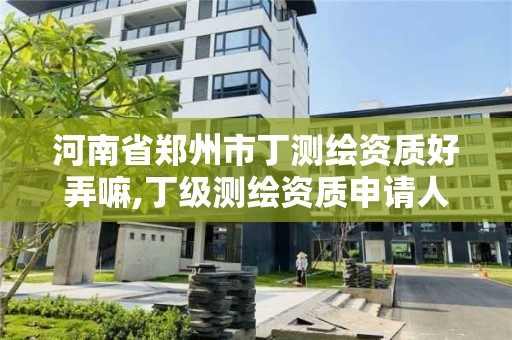 河南省鄭州市丁測繪資質好弄嘛,丁級測繪資質申請人員條件