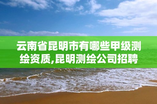 云南省昆明市有哪些甲級測繪資質,昆明測繪公司招聘信息