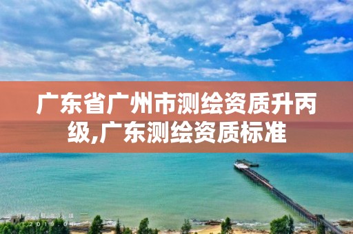 廣東省廣州市測繪資質升丙級,廣東測繪資質標準