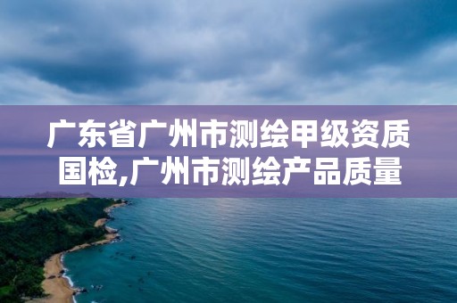 廣東省廣州市測繪甲級資質國檢,廣州市測繪產品質量檢驗中心