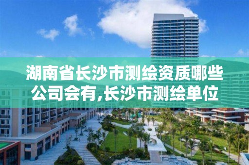 湖南省長沙市測繪資質哪些公司會有,長沙市測繪單位招聘