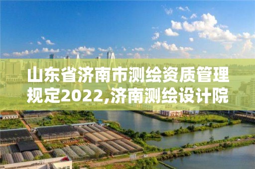 山東省濟南市測繪資質管理規定2022,濟南測繪設計院