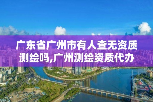 廣東省廣州市有人查無資質測繪嗎,廣州測繪資質代辦