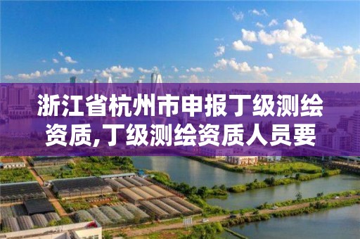 浙江省杭州市申報丁級測繪資質,丁級測繪資質人員要求