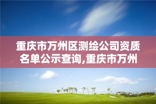 重慶市萬州區測繪公司資質名單公示查詢,重慶市萬州區測繪公司資質名單公示查詢網。