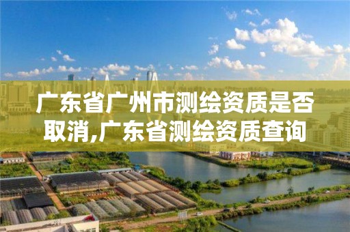 廣東省廣州市測繪資質是否取消,廣東省測繪資質查詢