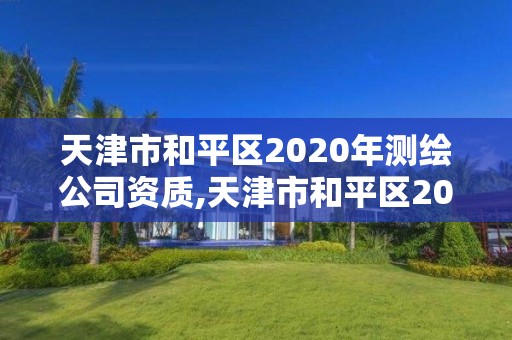 天津市和平區(qū)2020年測繪公司資質(zhì),天津市和平區(qū)2020年測繪公司資質(zhì)查詢