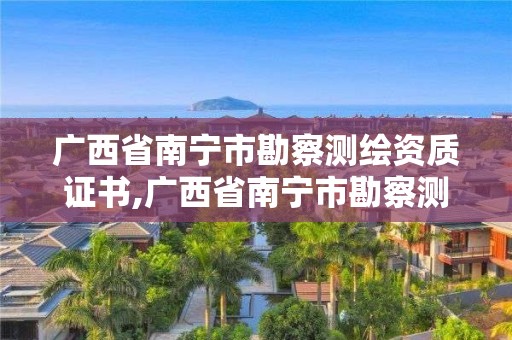 廣西省南寧市勘察測繪資質證書,廣西省南寧市勘察測繪資質證書在哪里考