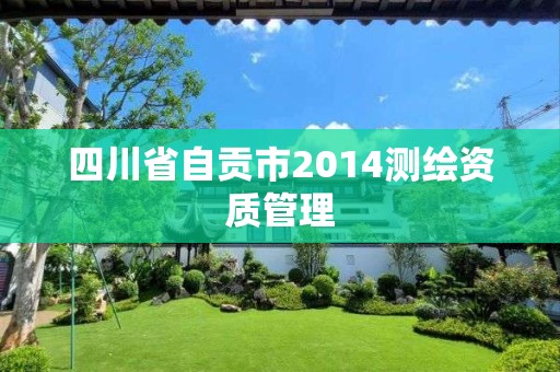 四川省自貢市2014測(cè)繪資質(zhì)管理