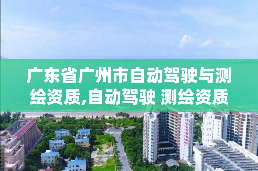 廣東省廣州市自動駕駛與測繪資質,自動駕駛 測繪資質