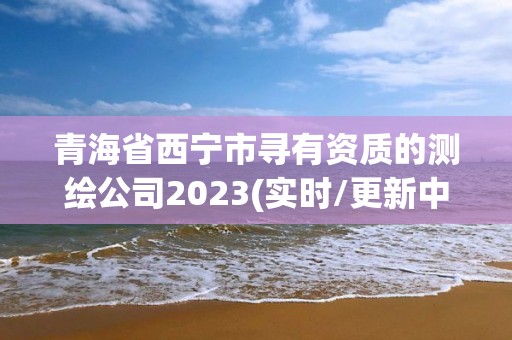 青海省西寧市尋有資質(zhì)的測繪公司2023(實(shí)時/更新中)