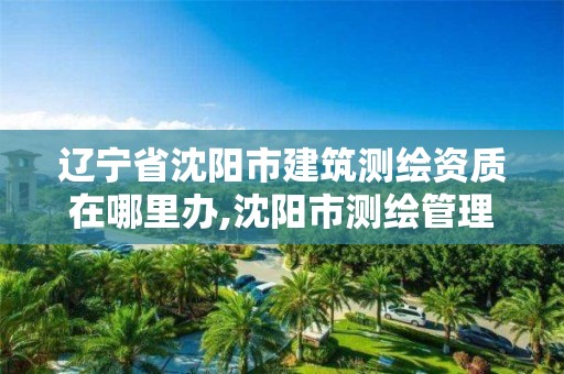 遼寧省沈陽市建筑測繪資質在哪里辦,沈陽市測繪管理辦公室