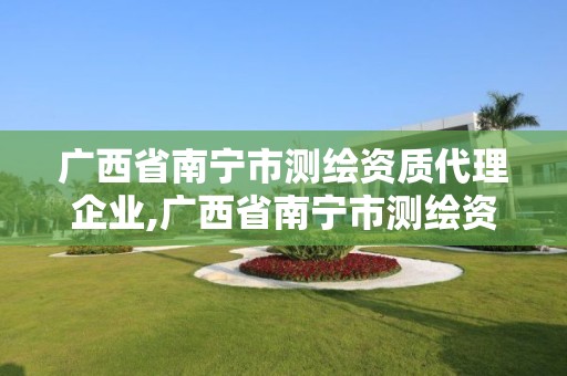 廣西省南寧市測繪資質代理企業,廣西省南寧市測繪資質代理企業名單