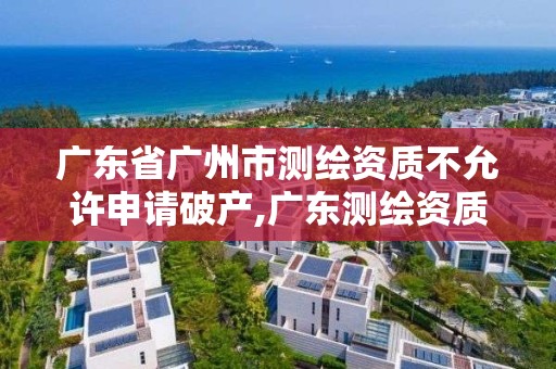 廣東省廣州市測繪資質不允許申請破產,廣東測繪資質標準。