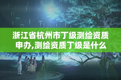 浙江省杭州市丁級測繪資質申辦,測繪資質丁級是什么意思