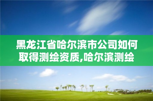 黑龍江省哈爾濱市公司如何取得測繪資質(zhì),哈爾濱測繪勘察研究院怎么樣