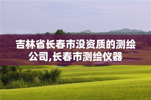 吉林省長春市沒資質(zhì)的測繪公司,長春市測繪儀器