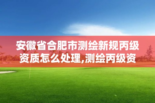 安徽省合肥市測繪新規(guī)丙級資質怎么處理,測繪丙級資質人員條件