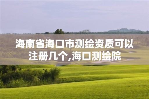 海南省海口市測繪資質(zhì)可以注冊幾個,海口測繪院