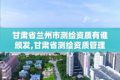 甘肅省蘭州市測繪資質有誰頒發,甘肅省測繪資質管理平臺