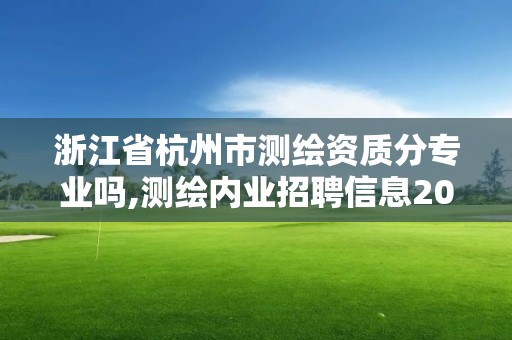 浙江省杭州市測繪資質分專業嗎,測繪內業招聘信息2021杭州