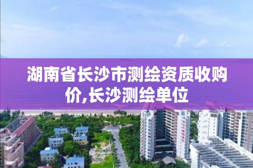 湖南省長沙市測繪資質(zhì)收購價,長沙測繪單位