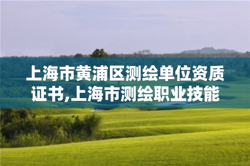 上海市黃浦區測繪單位資質證書,上海市測繪職業技能培訓中心。