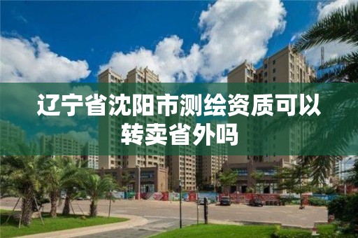 遼寧省沈陽市測繪資質可以轉賣省外嗎