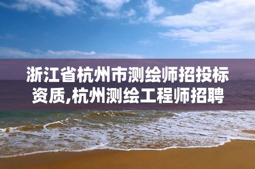 浙江省杭州市測繪師招投標資質,杭州測繪工程師招聘