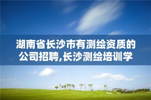 湖南省長沙市有測繪資質(zhì)的公司招聘,長沙測繪培訓學校。